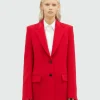 Blazer rouge en viscose