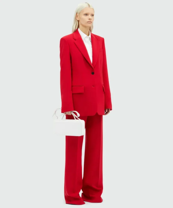 Blazer rouge en viscose