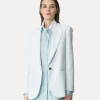 Blazer satin nuage