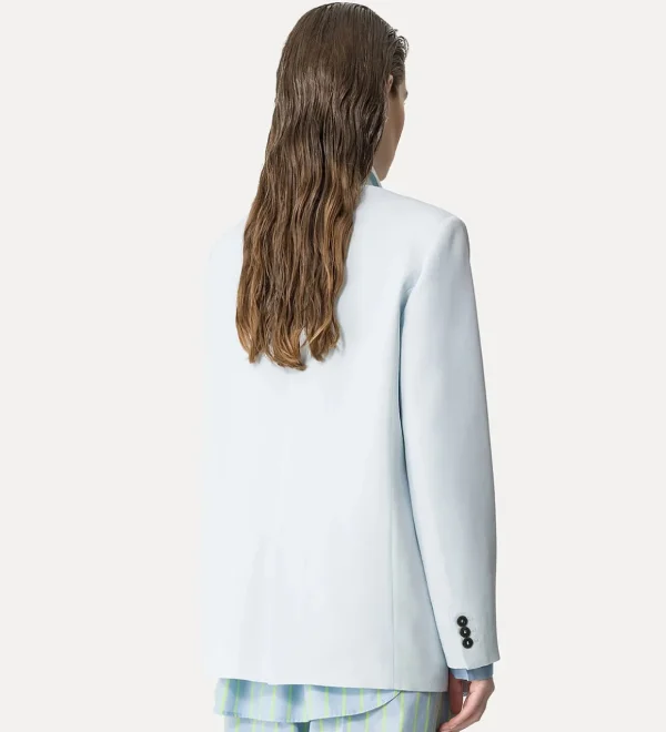 Blazer satin nuage