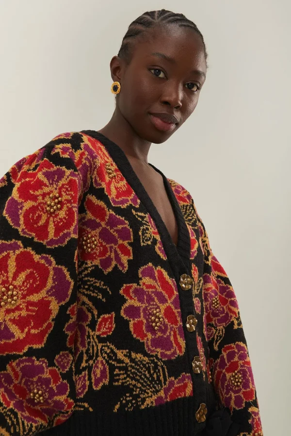 Cardigan print Shiny Chita