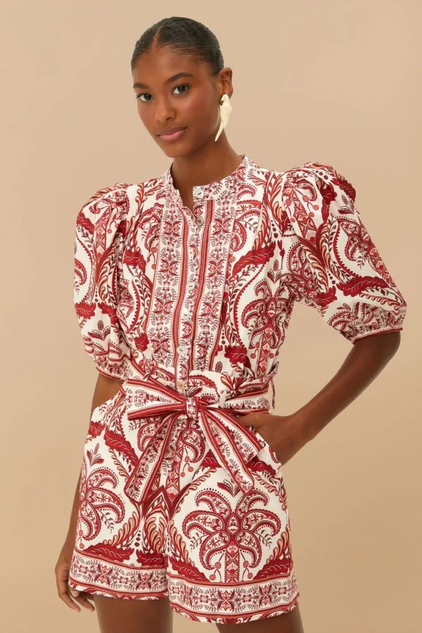 Combi Short print tropical cameo