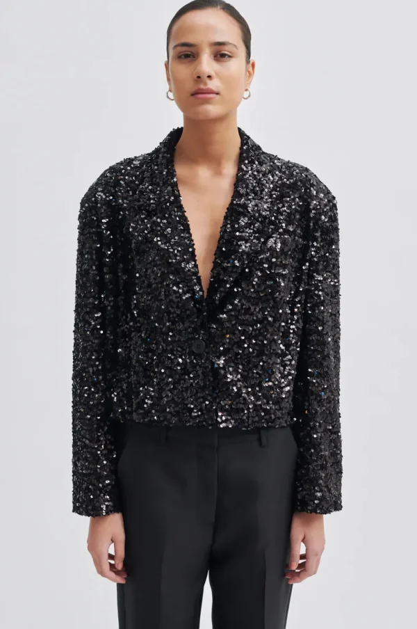 LUXE BLAZER MET PAILLETTEN