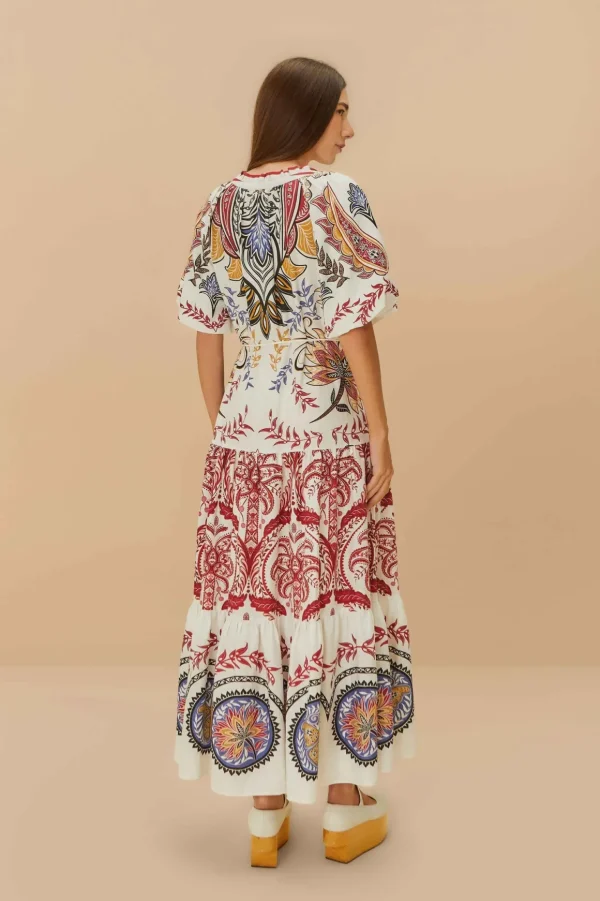 Robe Maxi dress tropical camafeu boho glam