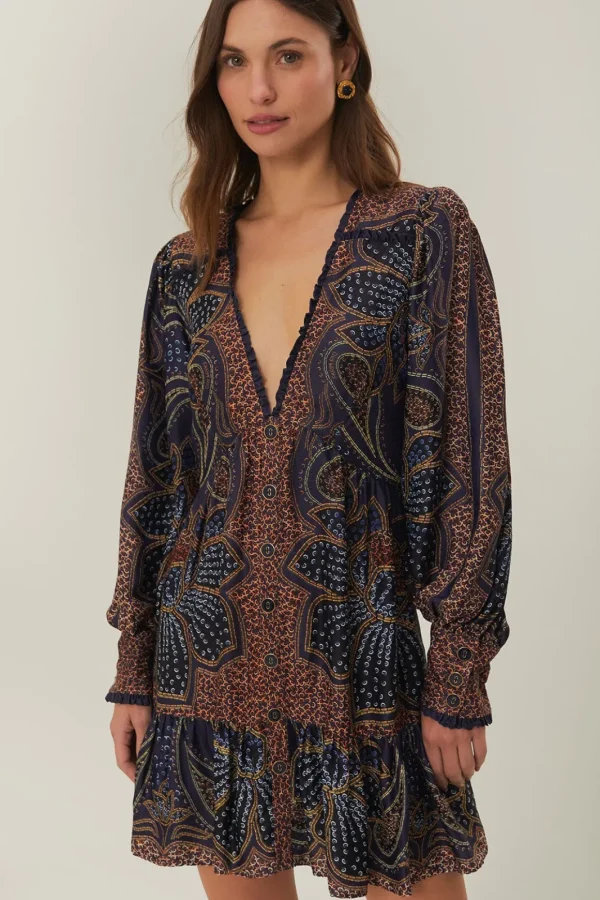 Robe mini print floral