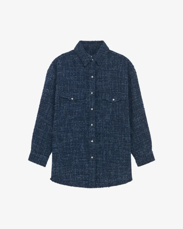 Surchemise longue denim BINNA