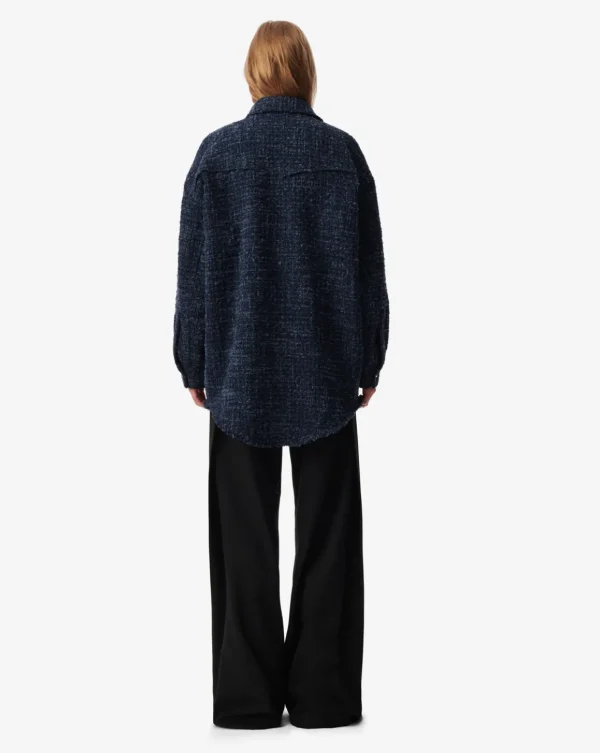 Surchemise longue denim BINNA