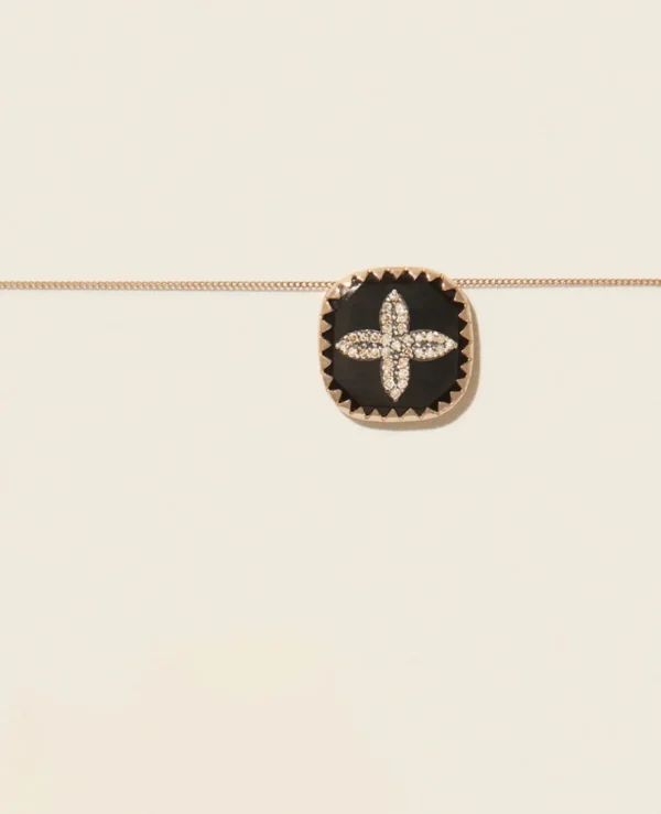 WITTE DIAMANT BOWIE KETTING